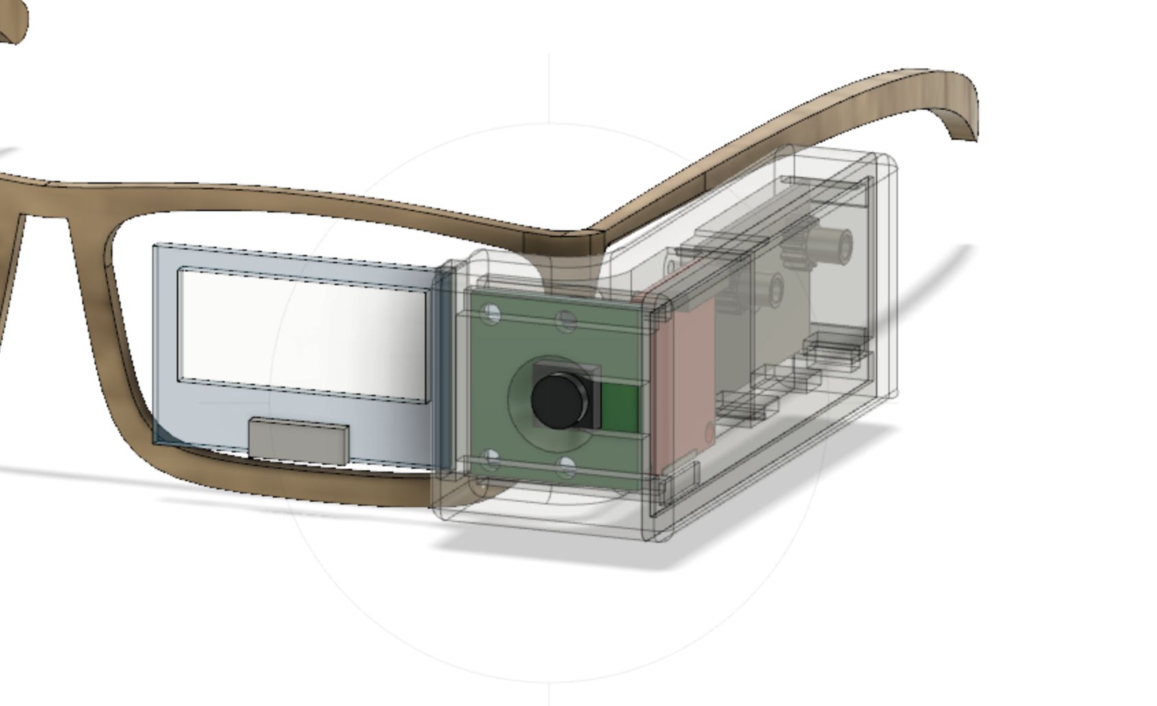 MemoryGlass eyewear CAD model